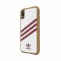 For iPhone XR case adidas Originals Moulded Case  3Stripes Colleagiate/Burgundy