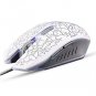 Gaming Mouse Wired Ergonomic with LED White