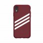 For iPhone XR case adidas Originals Moulded Suede 3Stripes Collegiate/Burgundy