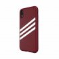 For iPhone XR case adidas Originals Moulded Suede 3Stripes Collegiate/Burgundy