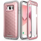Samsung Galaxy S7 Edge Case Full-body Rugged Built-in Screen Protector RoseGold