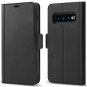 For Galaxy S10 Wallet Case 3D Full Cover Premium Leather Card Slot Black