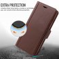 For Galaxy S10 Wallet Case 3D Full Cover Premium Leather Card Slot Brown