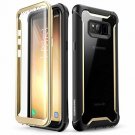 For Samsung Galaxy S8 Plus Case Full-Body Rugged Clear Bumper Built Black/Gold
