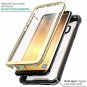 For Samsung Galaxy S8 Plus Case Full-Body Rugged Clear Bumper Built Black/Gold