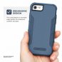 For iPhone 8 Tough Case w/Built Screen Protector American Armor Heavy Duty Blue