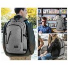 Laptop Backpack Travel Computer Bag Anti Theft Water Resistant College Grey