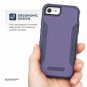 iPhone 8 Tough Case w/Built Screen Protector American Armor Heavy Duty purple