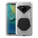 For Huawei Mate 20 Pro Case Armor Aluminum Heavy Duty Bumper Hard Tough Silver