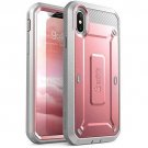 iPhone XS X Case Full Body 360 Rugged Holster Built In Screen Protector Pink New