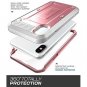iPhone XS X Case Full Body 360 Rugged Holster Built In Screen Protector Pink New