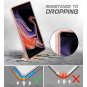 For Samsung Galaxy S9 Plus Wallet Case Vegan Leather Flip Case Cover RoseGold