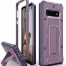 For Galaxy S10 Heavy Duty Case Vanguard Series Military Grade Rugged Purple