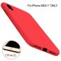 iPhone XR Case Liquid Silicone Gel Rubber Full Body Protection Shockproof Red