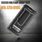 For Galaxy S10 Heavy Duty Case Vanguard Series Military Grade Rugged  Black