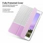 For Apple iPad Case 9.7 inch slim Lightweight Smart Trifold Stand Minimal Purple