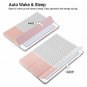 For Apple iPad Case 9.7 inch slim Lightweight Smart Trifold Stand Minimal Gold