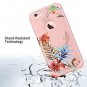 for iPhone 6/6S Case Slim Fit Dual Layer Soft Silicone Hard Pink+Tropical Flower
