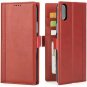 For iPhone X/Xs Case Wallet Journal Italian Full Grain Leather Handmade Wine Red