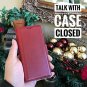 For iPhone X/Xs Case Wallet Journal Italian Full Grain Leather Handmade Wine Red
