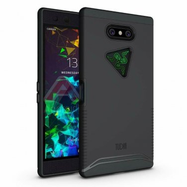For Razer Phone 2 Case Dual Layer Heavy Duty Extreme Drop Protection Matte Black
