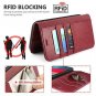 For Apple iPhone XR Case Wallet PU Leather Flip Folio Credit Card Slots Red