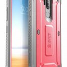 For LG/LG G7 ThinQ Case FullBody Rugged Holster with Builtin in Screen Pink
