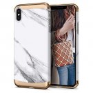 For iPhone Xs MAX Case Colene Collection Marble Slim PC Designed White Marble