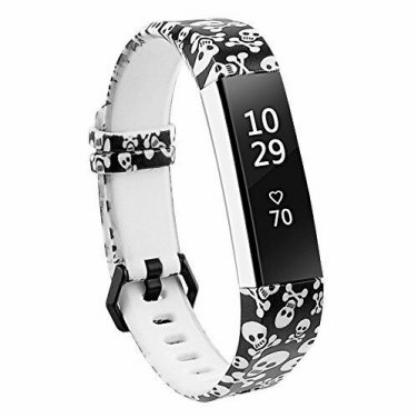 Band Compatible Fitbit Alta Fitbit Alta HR Standard Size for 5.5"-8.1" Skull