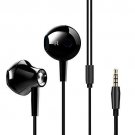 Wired Headphone Noise Cancelling Stereo and Heavy Bass with Microphone Black