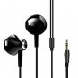 Wired Headphone Noise Cancelling Stereo and Heavy Bass with Microphone Black