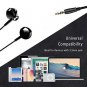 Wired Headphone Noise Cancelling Stereo and Heavy Bass with Microphone Black