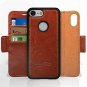 For Google Pixel 3 Case Premium Vegan Leather 2-Way Stand Flip Folding Brown