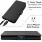 Galaxy S10 plus Wallet Case Full Cover Premium Leather Card Slot Genuine Black