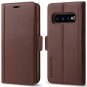 Galaxy S10 plus Wallet Case Full Cover Premium Leather Card Slot Genuine Brown