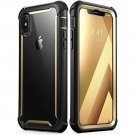 For iPhone Xs Max Case Heavy Duty Full Body Cover Build In Screen Protect Gold
