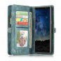 For Samsung Galaxy Note 9 Case with Card Holder Folio Flip PU Leather Blue