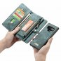 For Samsung Galaxy Note 9 Case with Card Holder Folio Flip PU Leather Blue