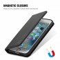 For iPhone 7/8 Plus Case Genuine Leather Wallet Credit Card Slot Magnetic Black