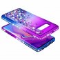 For Samsung Galaxy S10e Case Glitter Liquid Sparkle Waterfall Shockproof Blue