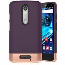 For Motorola Droid Turbo 2 Case Slim SHIELD Edition Ultra Slim Cover Full Purple
