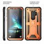 For Samsung Galaxy S9 Plus Case Full Body Rugged Screen Protector Orange/Black