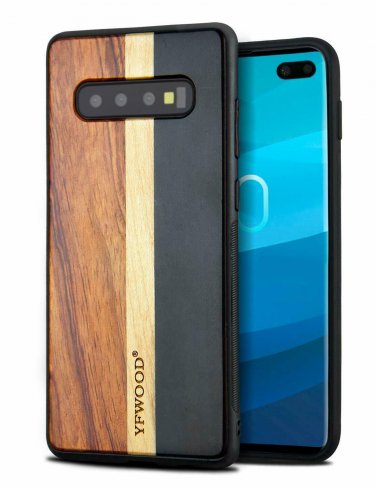 For Samsung Galaxy S10 Plus Case Unique Design Shockproof Slim Real Wooden