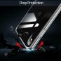 For iPhone Xs Max Tempered Glass Soft Silicone Bumper Shock Absorption Black