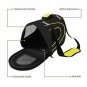Pet Luxury Sided Carrier Airline Approved Travel Portable Kennel Black/Yellow