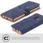 Samsung Galaxy S9 Plus Case Snakehive Genuine Leather Wallet Viewing Navy Blue