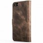 For iPhone 5 / 5s / SE Case Vintage Collection Nubuck Leather Chestnut Brown