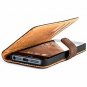 For iPhone 5 / 5s / SE Case Vintage Collection Nubuck Leather Chestnut Brown