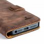 For iPhone 5 / 5s / SE Case Vintage Collection Nubuck Leather Chestnut Brown