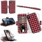 For iPhone X/Xs Case Wallet Wrist Strap Card Slot Flip Folio Leather Lattice 2